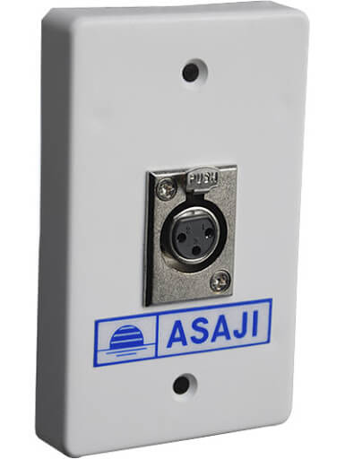 Asaji 1714, Placa Con Conector Para Microfono